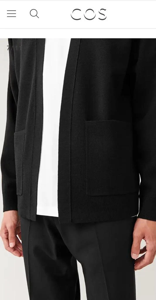 商品cos|Open Merino Cardigan,价格¥1199,第4张图片详细描述