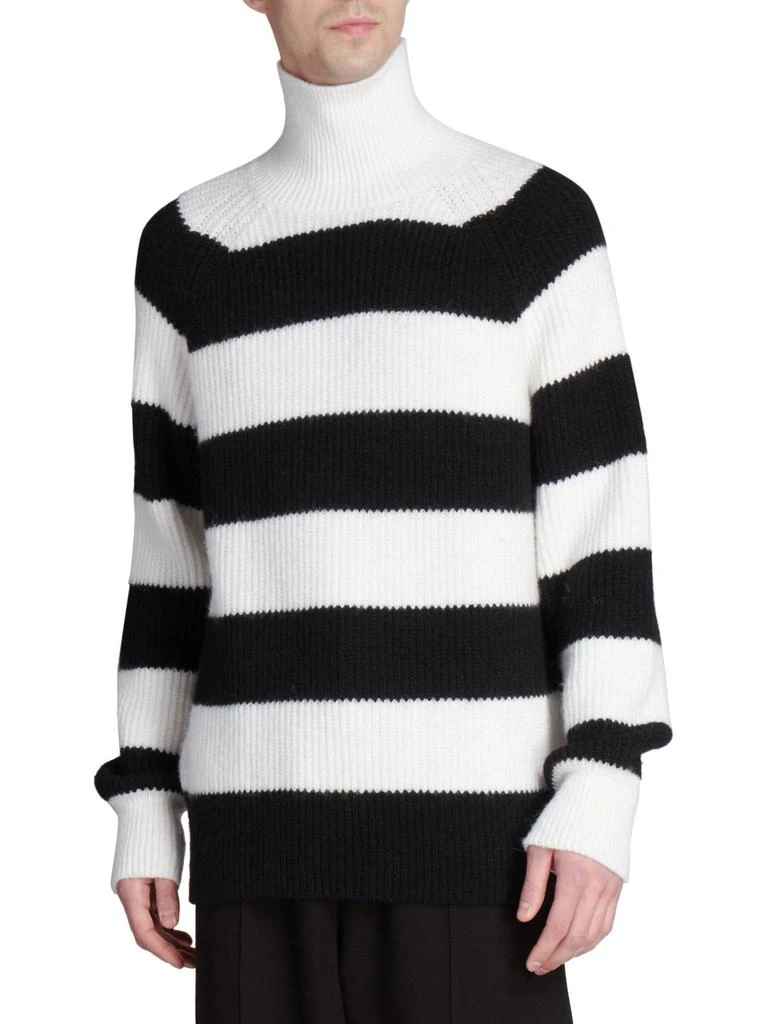 商品AMI|Striped Alpaca-Blend Turtleneck,价格¥1650,第1张图片