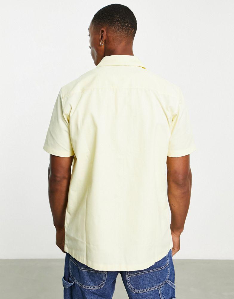Carhartt WIP master short sleeve shirt in yellow商品第2张图片规格展示
