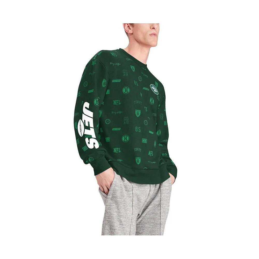 商品Tommy Hilfiger|Men's Green New York Jets Reid Graphic Pullover Sweatshirt,价格¥484,第5张图片详细描述