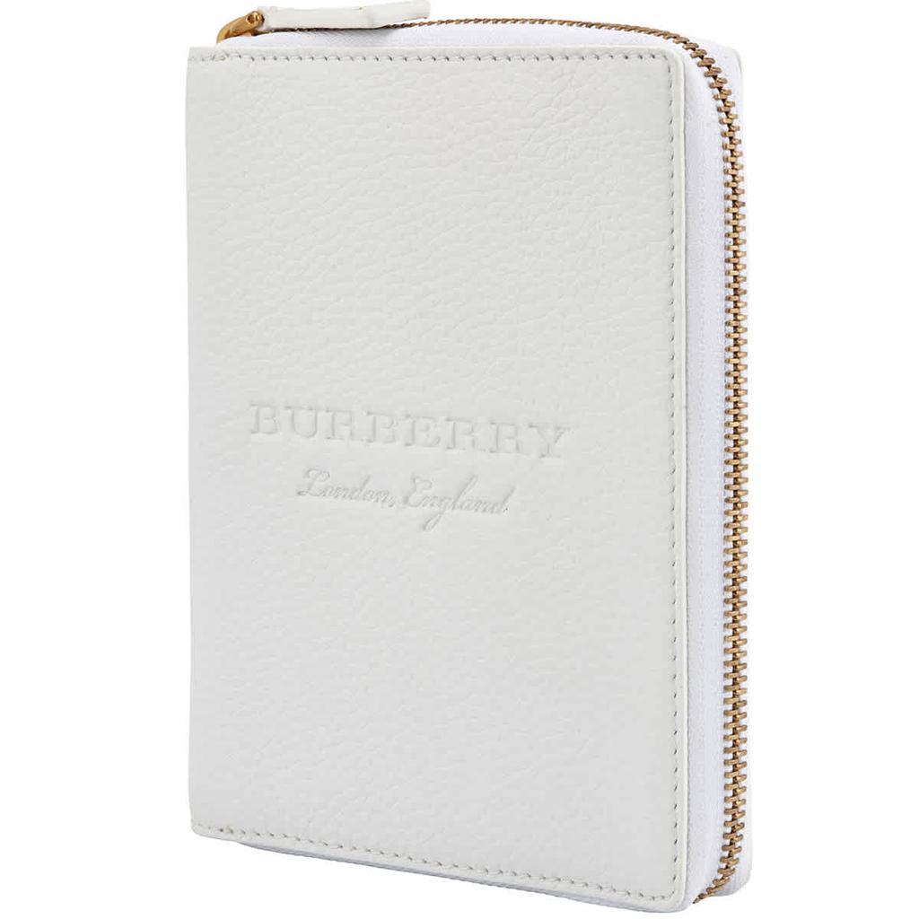 商品Burberry|Embossed Grainy Leather Ziparound A6 Notebook Case,价格¥1757,第1张图片