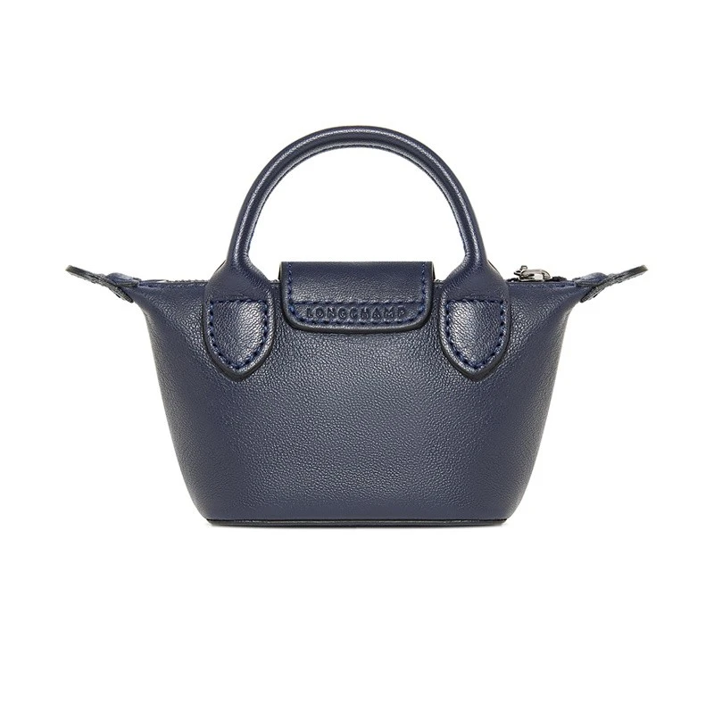珑骧LONGCHAMP 奢侈品 女士LE PLIAGE CUIR系列海军蓝皮质迷你手提单肩斜挎包零钱饺子包礼盒款 商品