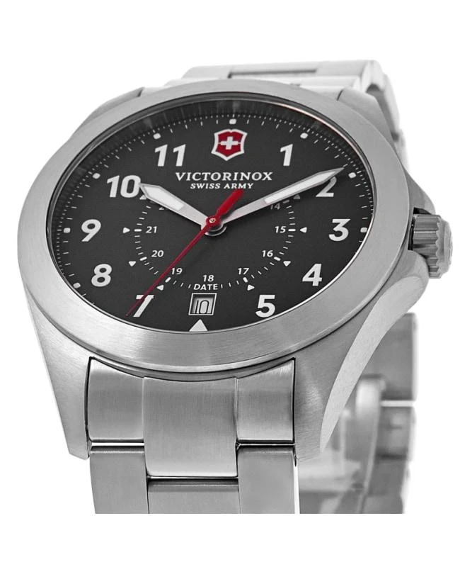 商品Swiss Army|Victorinox Swiss Army Heritage Quartz Black Dial Steel Men's Watch 241968,价格¥2190,第2张图片详细描述