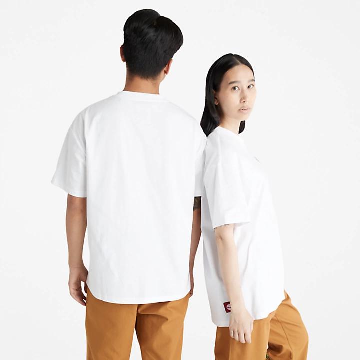 CLOT x Timberland® Short-sleeved T-Shirt in White商品第2张图片规格展示