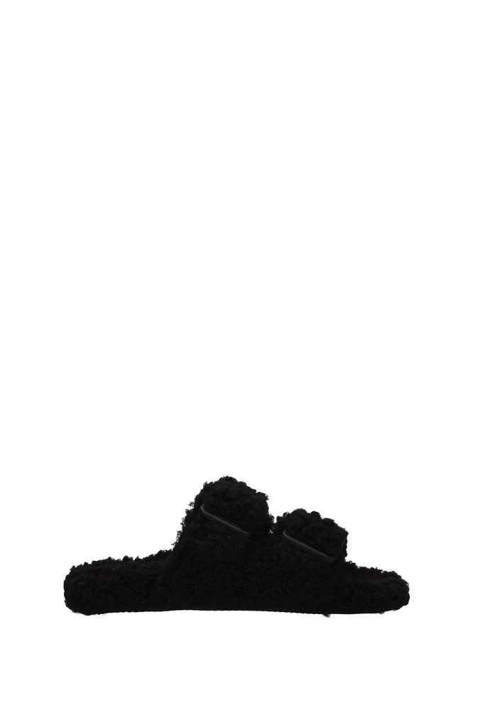 商品Balenciaga|Slippers and clogs Fur Black,价格¥2646,第1张图片