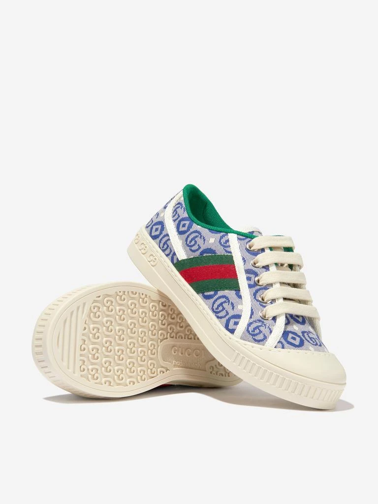 商品Gucci|Gucci Kids Tennis 1977 Trainers in Blue,价格¥1960,第2张图片详细描述