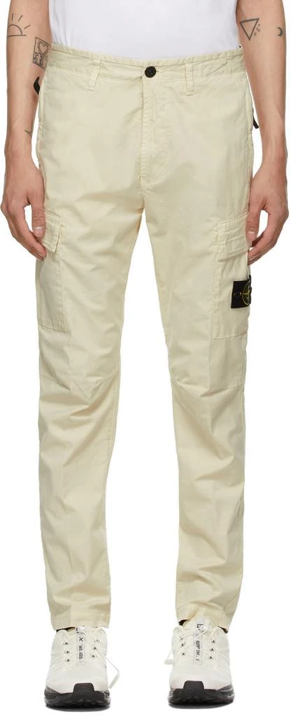 商品Stone Island|Off-White Stretch Poplin Cargo Pants,价格¥2102,第1张图片