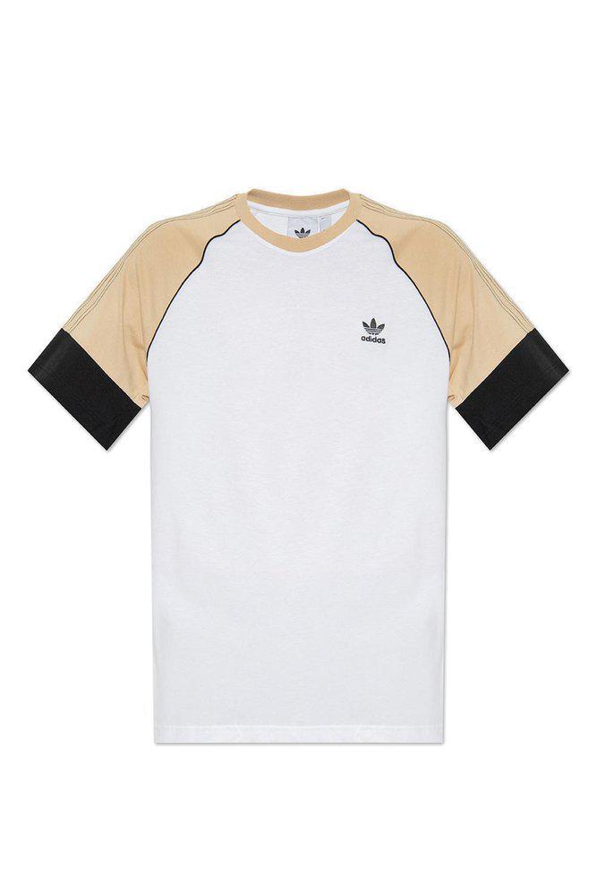 Adidas Originals Colorblock Logo Embroidered T-Shirt商品第1张图片规格展示