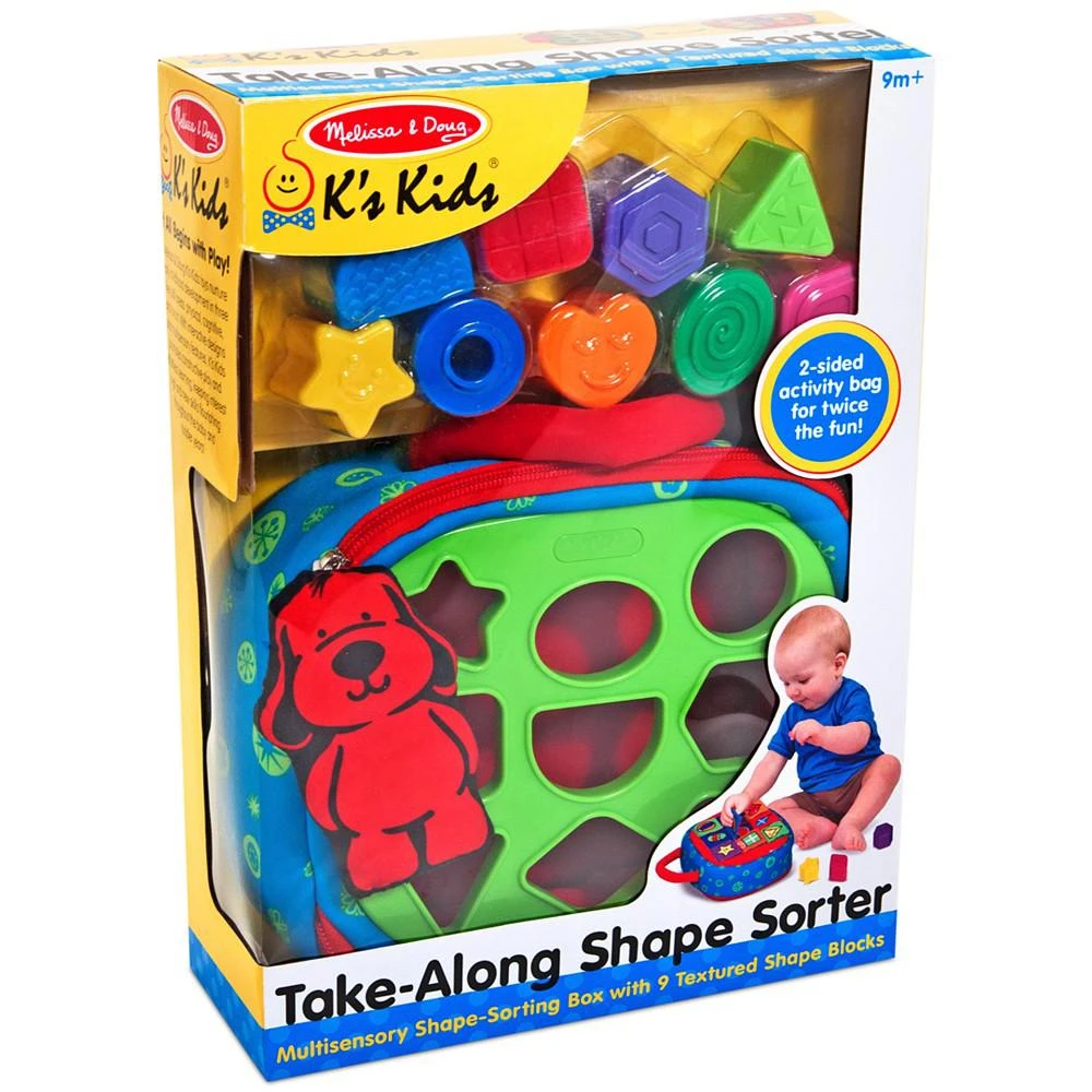 商品Melissa & Doug|Kids' Take-Along Shape Sorter Toy,价格¥172,第1张图片