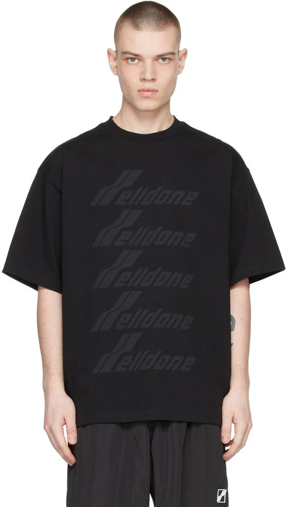 商品We11done|Black Front Logo T-Shirt,价格¥891,第1张图片