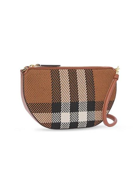 商品Burberry|Olympia Check Pouch-On-Strap,价格¥7496,第4张图片详细描述