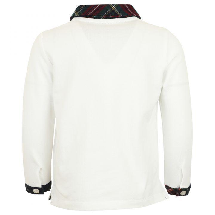 White & Tartan Polo Shirt & Trousers Set商品第4张图片规格展示