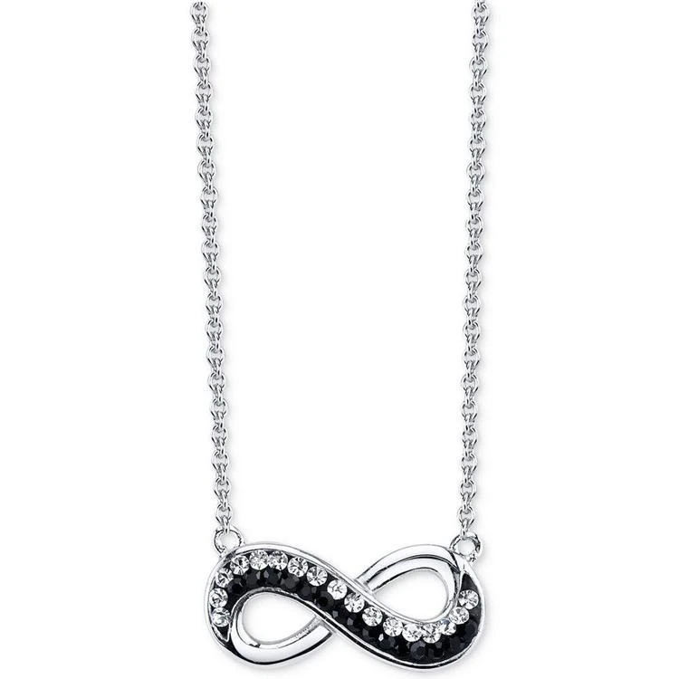 商品Unwritten|Silver-Plated Crystal Infinity Pendant Necklace,价格¥82,第1张图片