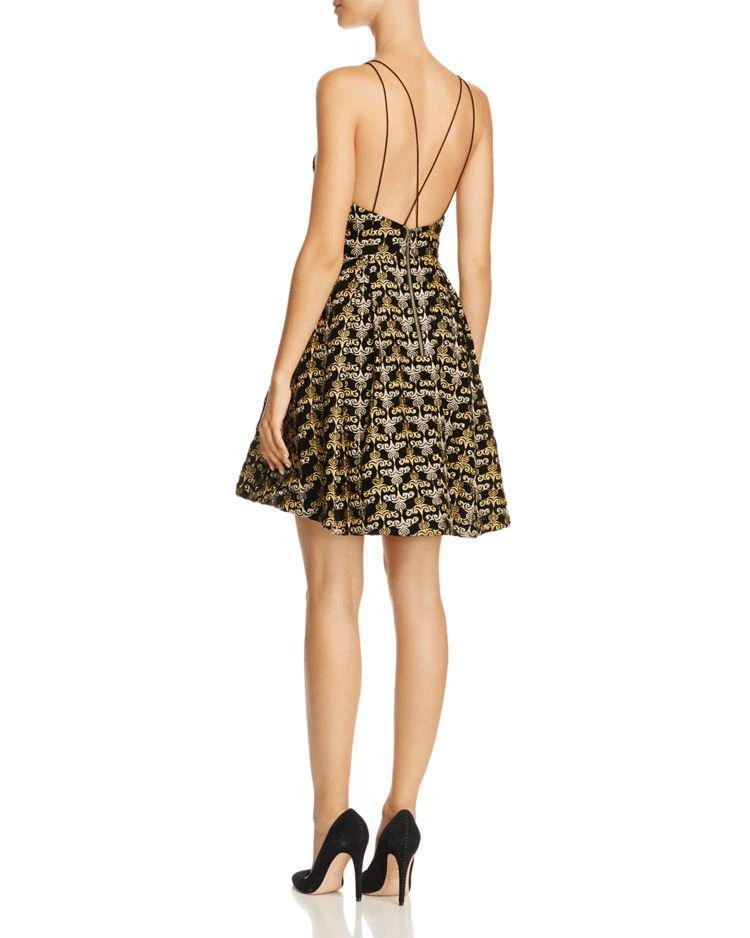 商品Alice + Olivia|Alice + Olivia Marilla Embroidered Velvet Dress,价格¥4835,第2张图片详细描述