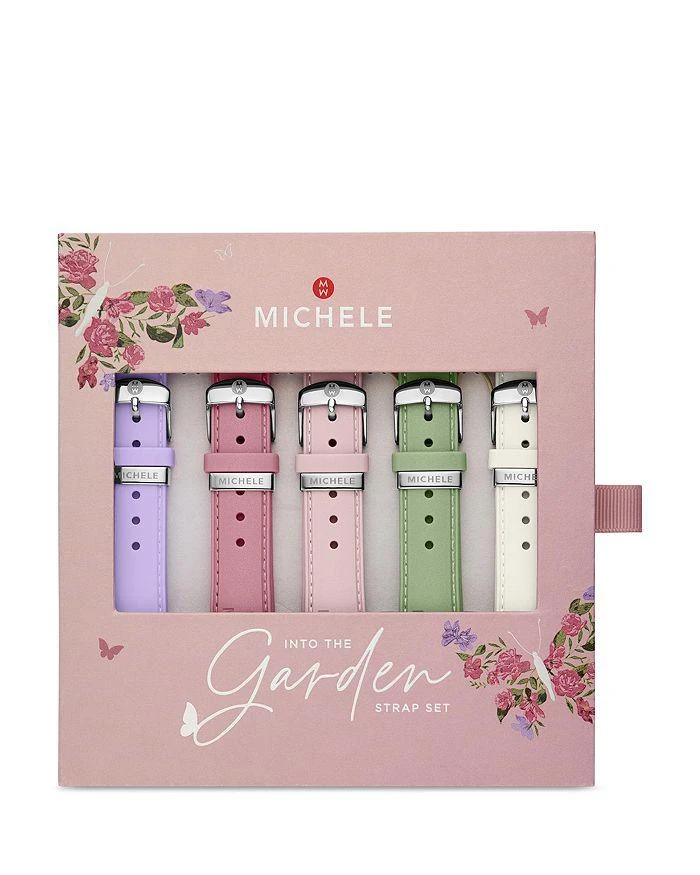 商品Michele|Into The Garden Pearlized Silicone Interchangeable Strap Gift Set, 18mm,价格¥842,第1张图片