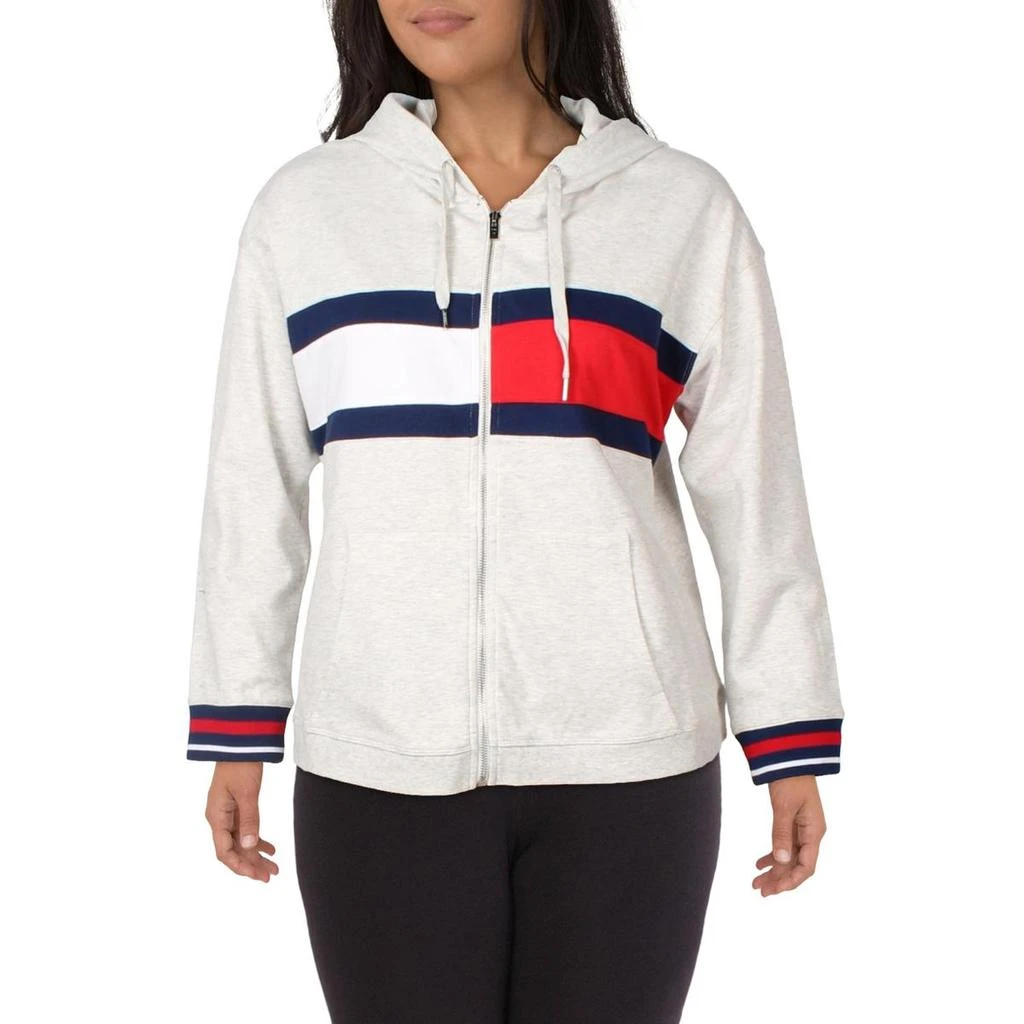 商品Tommy Hilfiger|Tommy Hilfiger Sport Womens Plus Fitness Running Hoodie,价格¥298,第2张图片详细描述