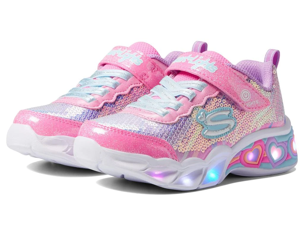 商品SKECHERS|Sport Lighted - Sweetheart Lights - Lets Shine 302313L (Little Kid/Big Kid),价格¥378,第1张图片