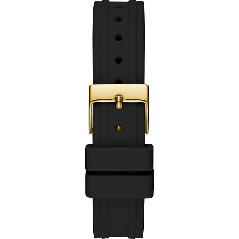 商品GUESS|Women's Black Silicone Strap Watch 36mm,价格¥713,第6张图片详细描述