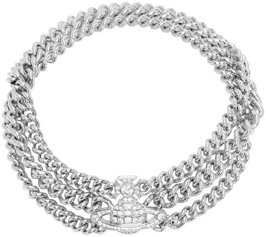 商品Vivienne Westwood|Silver Graziella Choker,价格¥2535,第1张图片