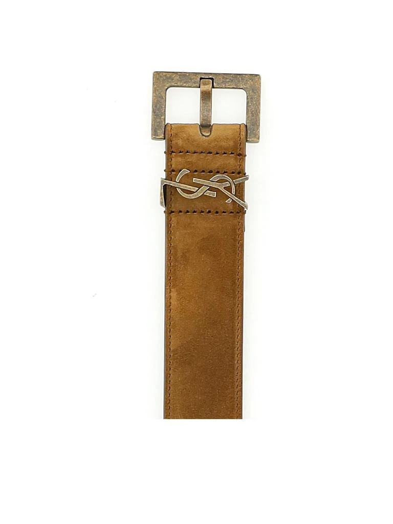 商品Yves Saint Laurent|Saint Laurent Logo Plaque Belt,价格¥3681,第2张图片详细描述