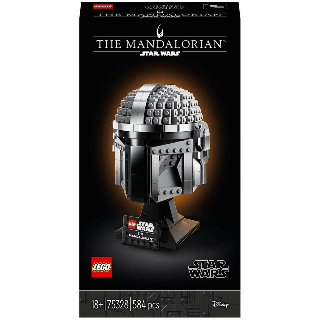 商品LEGO|LEGO Star Wars: The Mandalorian Helmet Model Adult Set (75328),价格¥508,第1张图片