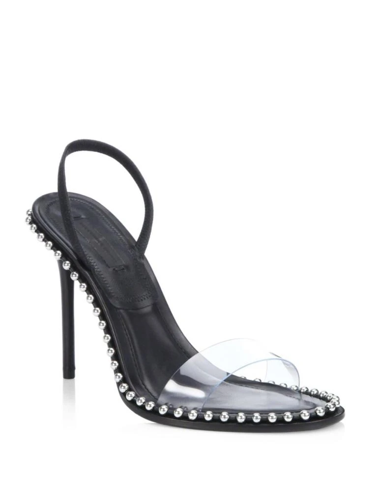 商品Alexander Wang|Alexander Wang - Nova Leather & PVC Sandals,价格¥4127,第1张图片