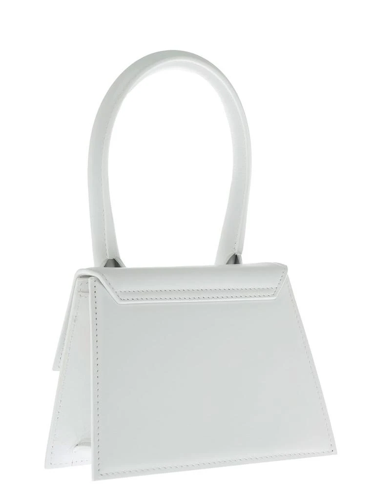 商品Jacquemus|le Chiquito Moyen White Handbag In Leather Woman,价格¥4651,第2张图片详细描述