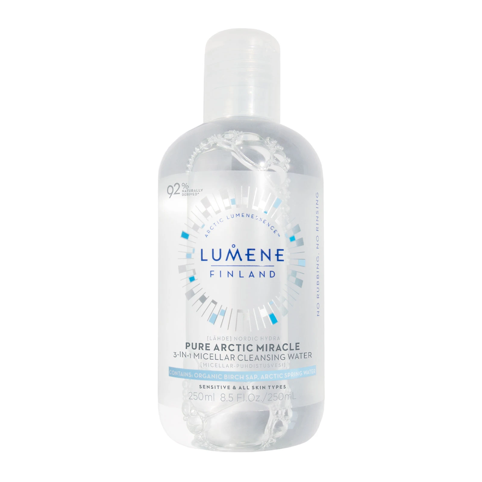 商品Lumene|Lumene 优姿婷 北极冰泉三合一温和奇迹卸妆水 250ml,价格¥115,第1张图片