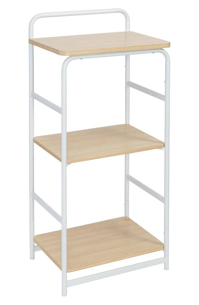 商品Honey Can Do|Wood and Metal Small Shelf, 3 Tiers,价格¥487,第1张图片