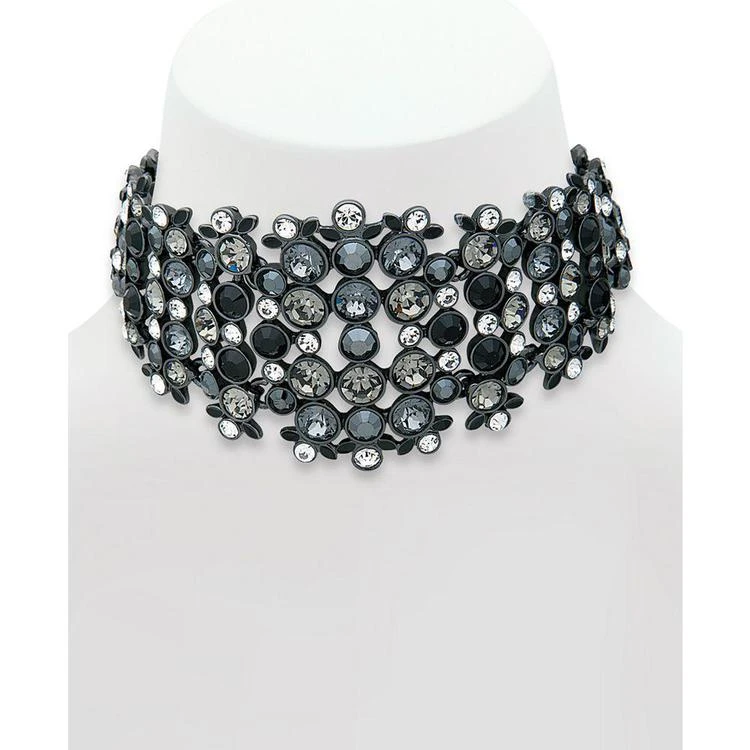 商品Givenchy|Hematite-Tone Clear & Colored Stone Choker Necklace,价格¥565,第2张图片详细描述