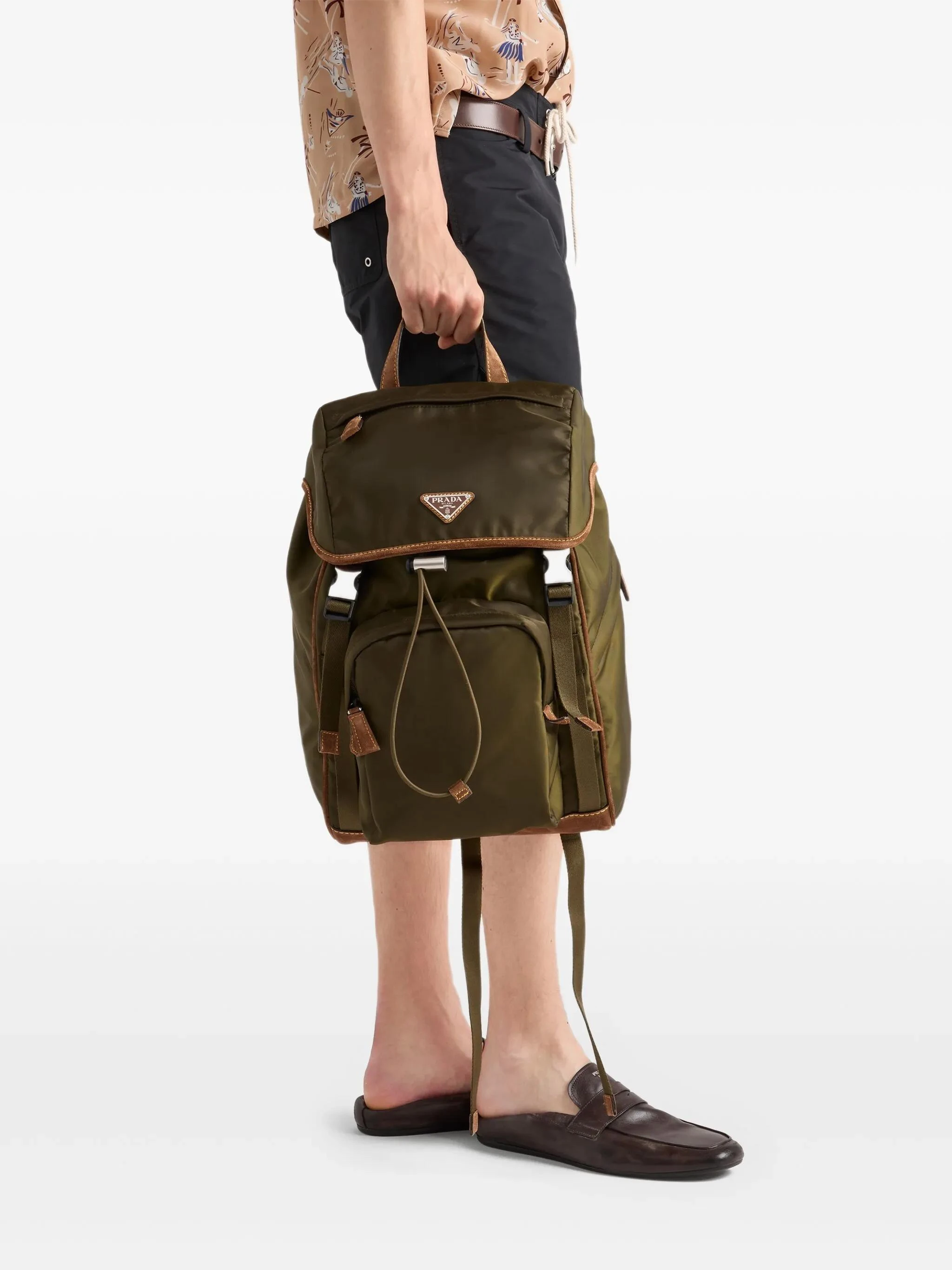 商品Prada|Prada 男士双肩包 2VZ135384F041O 花色,价格¥20174,第3张图片详细描述