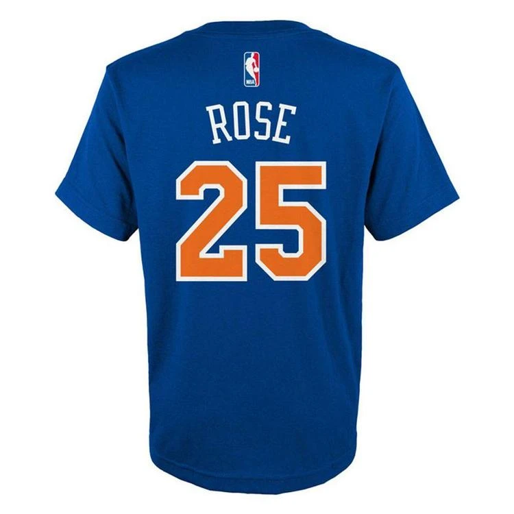 商品Adidas|Derrick Rose New York Knicks Name And Number T-Shirt, Big Boys (8-20),价格¥85,第1张图片