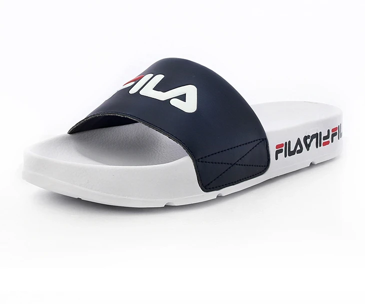 商品Fila|【享贝家】ZY-  FILA  斐乐拖鞋运动款 白蓝色 FS1SLB1003XWNV,价格¥172,第1张图片
