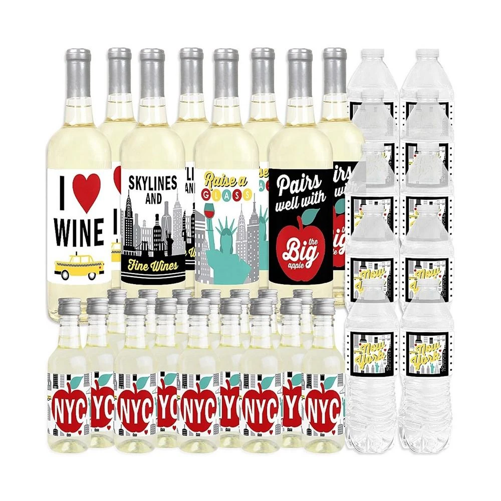 商品Big Dot of Happiness|NYC Cityscape - New York City Party Decorations - Beverage Bar Kit - 34 Pieces,价格¥145,第2张图片详细描述