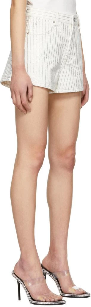 商品Alexander Wang|White Crystal Stripe Bite Shorts,价格¥1579,第2张图片详细描述