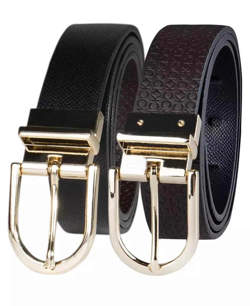 商品Calvin Klein|Women's Embossed Casual Reversible Belt,价格¥356,第1张图片