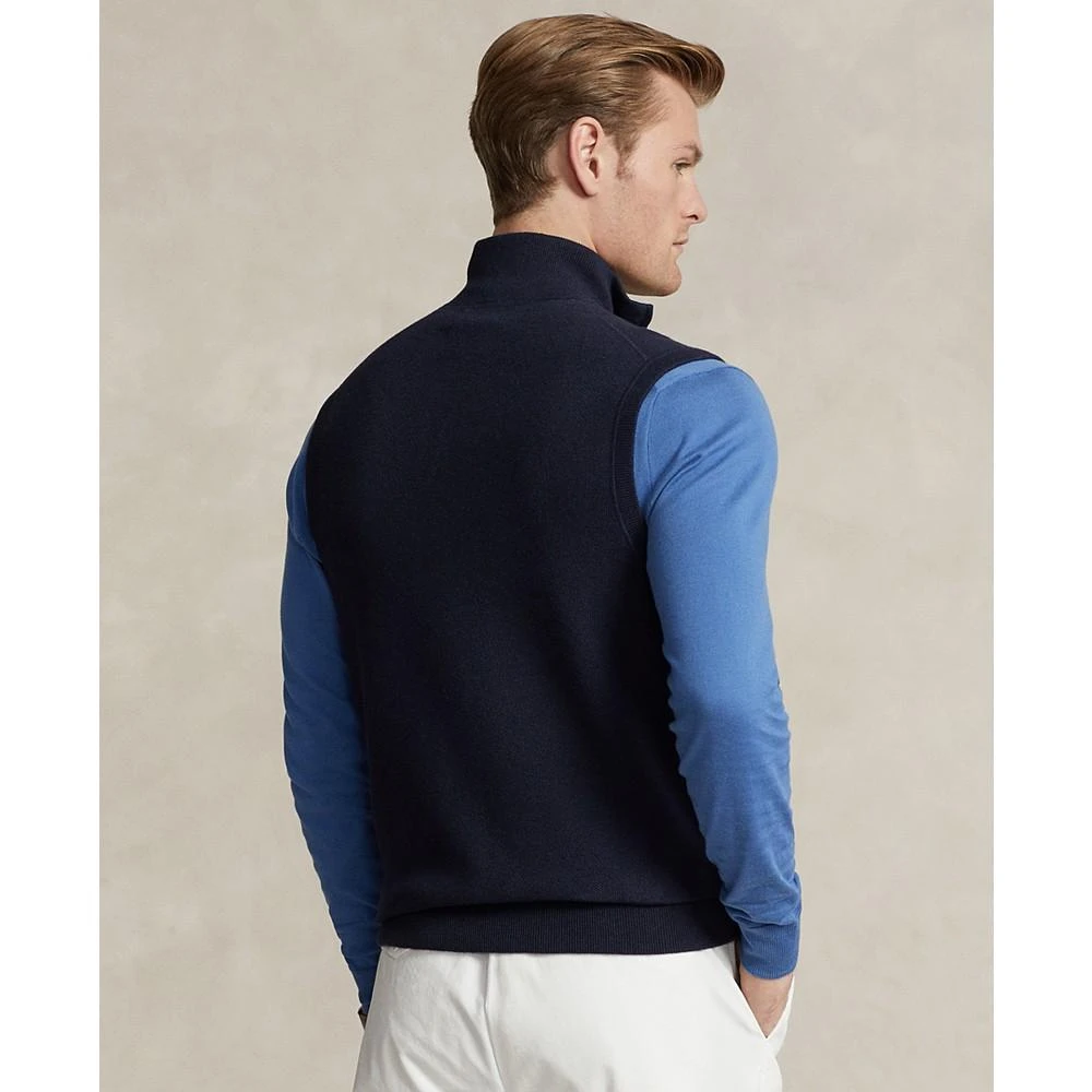 商品Ralph Lauren|Men's Mesh-Knit Cotton Full-Zip Sweater Vest,价格¥379,第2张图片详细描述