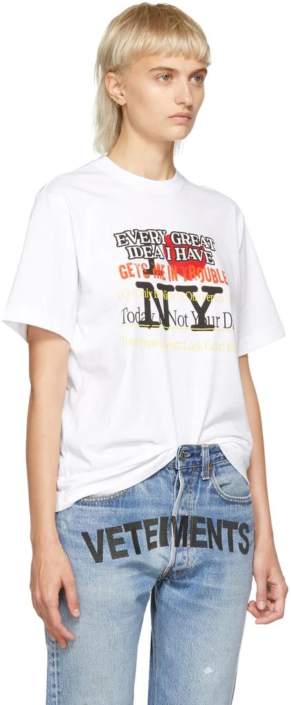 商品Vetements|White New York Tourist T-Shirt,价格¥470,第2张图片详细描述