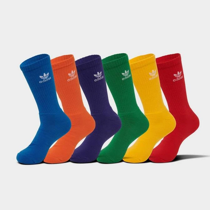 商品Adidas|adidas Originals Trefoil Crew Socks (6-Pack),价格¥23,第1张图片