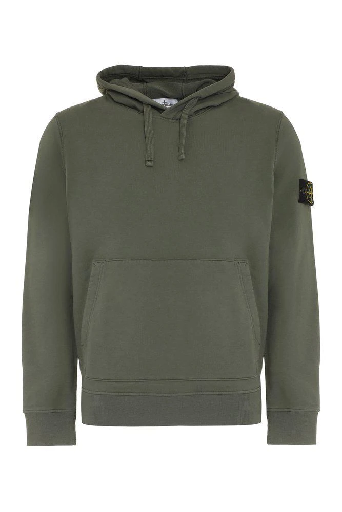 商品Stone Island|Stone Island Logo Patch Drawstring Hoodie,价格¥2451,第1张图片