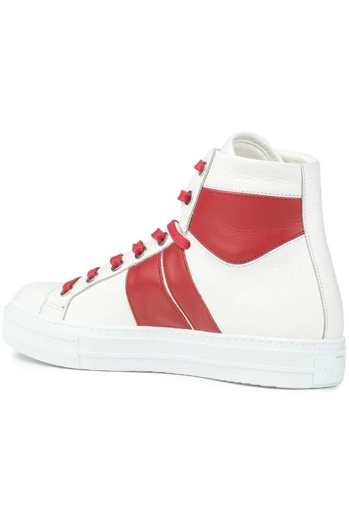 商品AMIRI|Two-tone textured-leather high-top sneakers,价格¥893,第3张图片详细描述