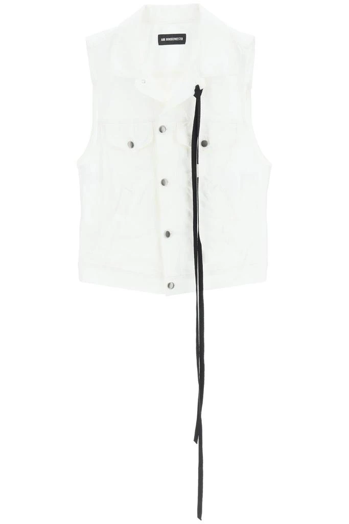 商品ANN DEMEULEMEESTER|JULIETTE SLEEVELESS DENIM JACKET,价格¥5513,第1张图片