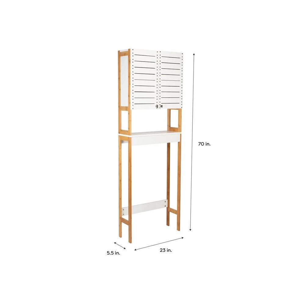 商品Neu Home|3 Shelf Over the Toilet Bamboo Space Saver Cabinet,价格¥1570,第4张图片详细描述