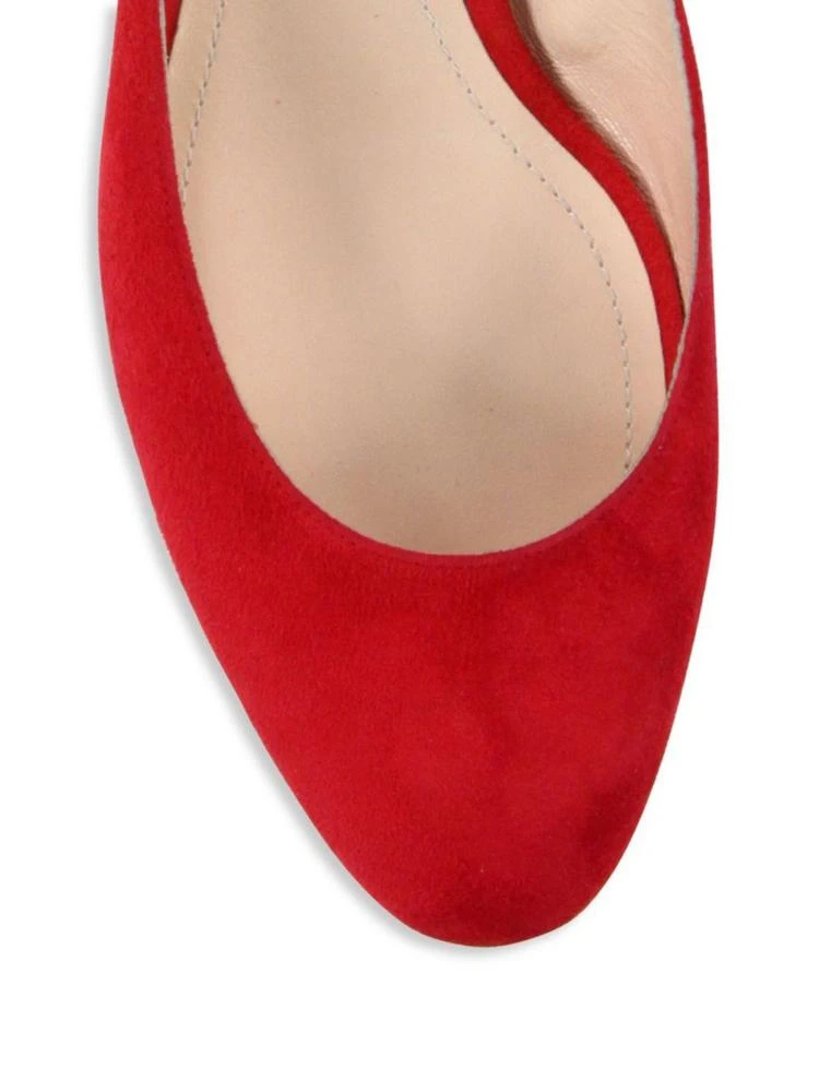 商品Nicholas Kirkwood|Lola Pearl Suede Ankle Strap Ballet Flats,价格¥2173,第3张图片详细描述