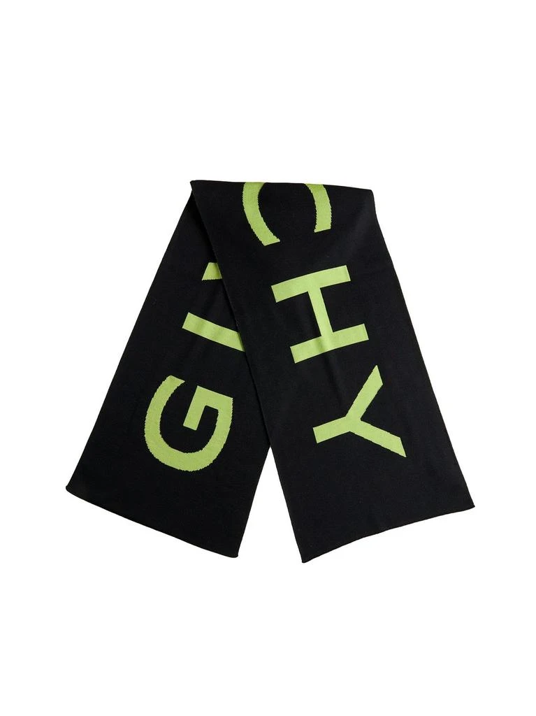 商品Givenchy|Givenchy Logo Embroidered Knitted Scarf,价格¥1838,第1张图片