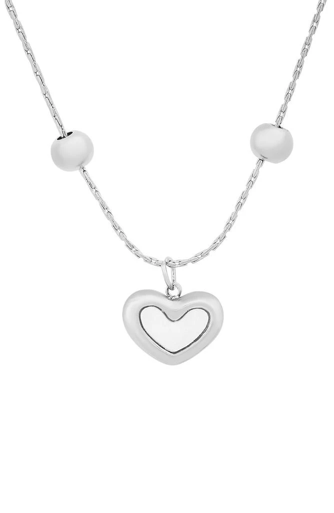 商品HMY JEWELRY|Mother of Pearl Heart Pendant Necklace,价格¥150,第1张图片