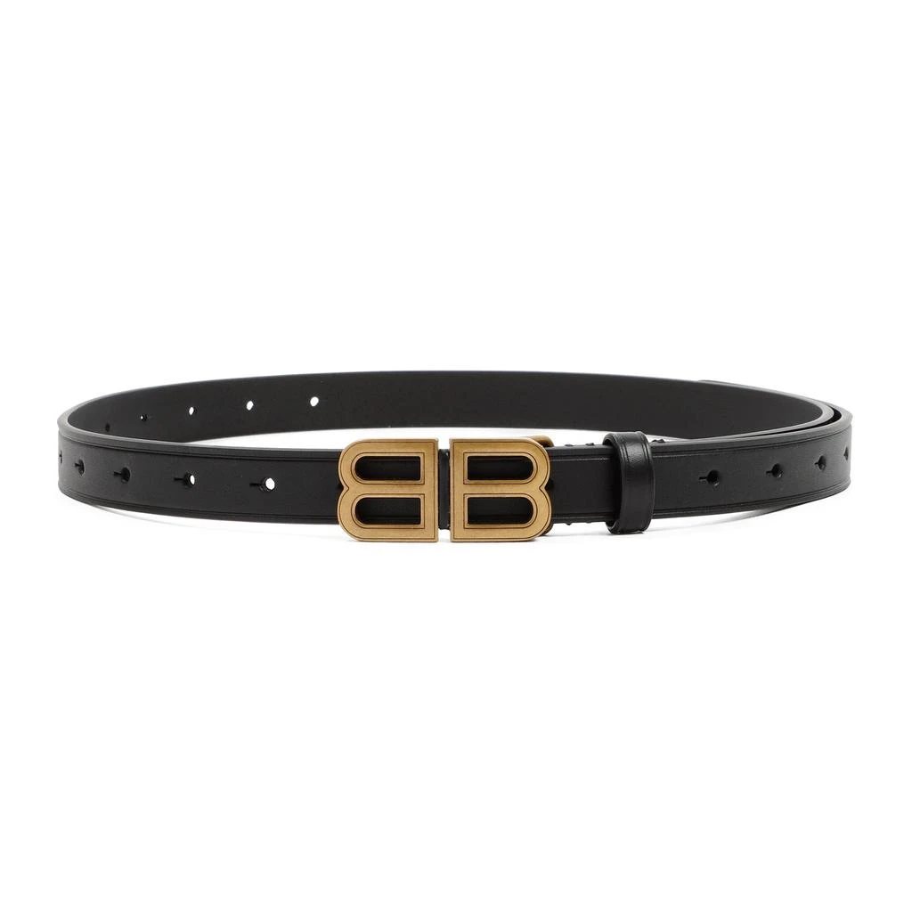 商品Balenciaga|Balenciaga Hourglass BB Logo Buckle Belt,价格¥1828,第1张图片