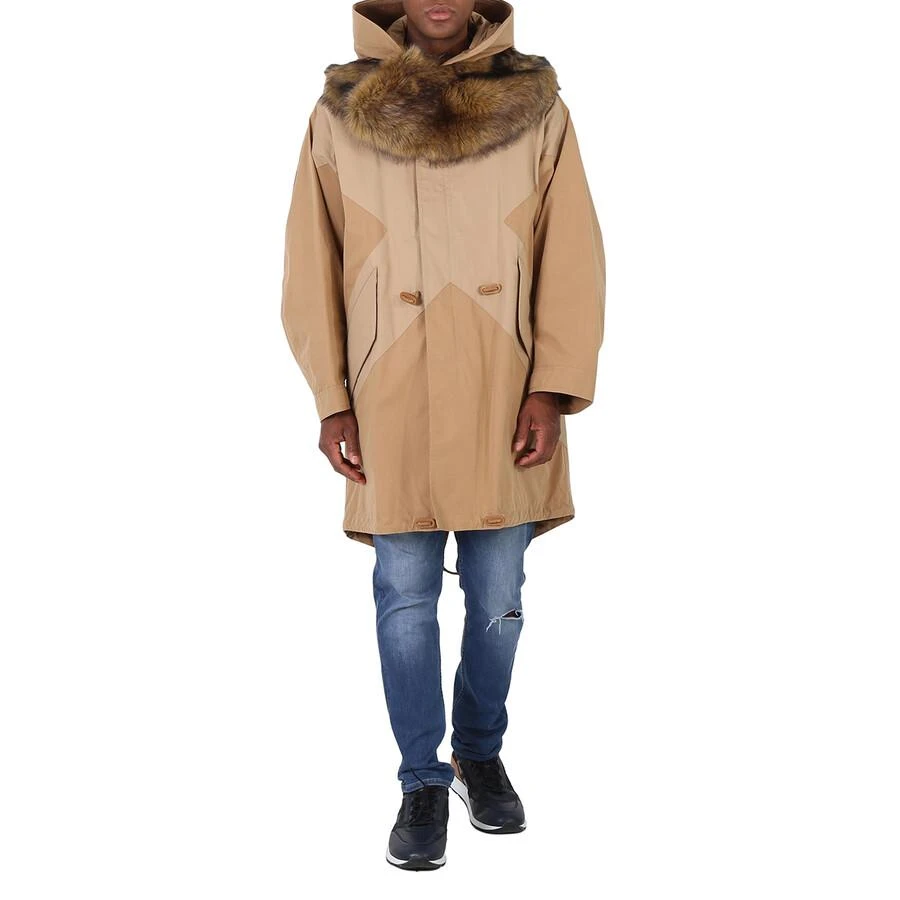 商品Burberry|Cotton-twill Blend Parka Coat With Detachable Hood,价格¥3696,第1张图片