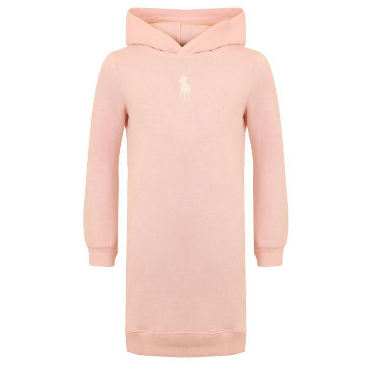 商品Ralph Lauren|Pale Pink Hoodie Dress,价格¥314,第1张图片