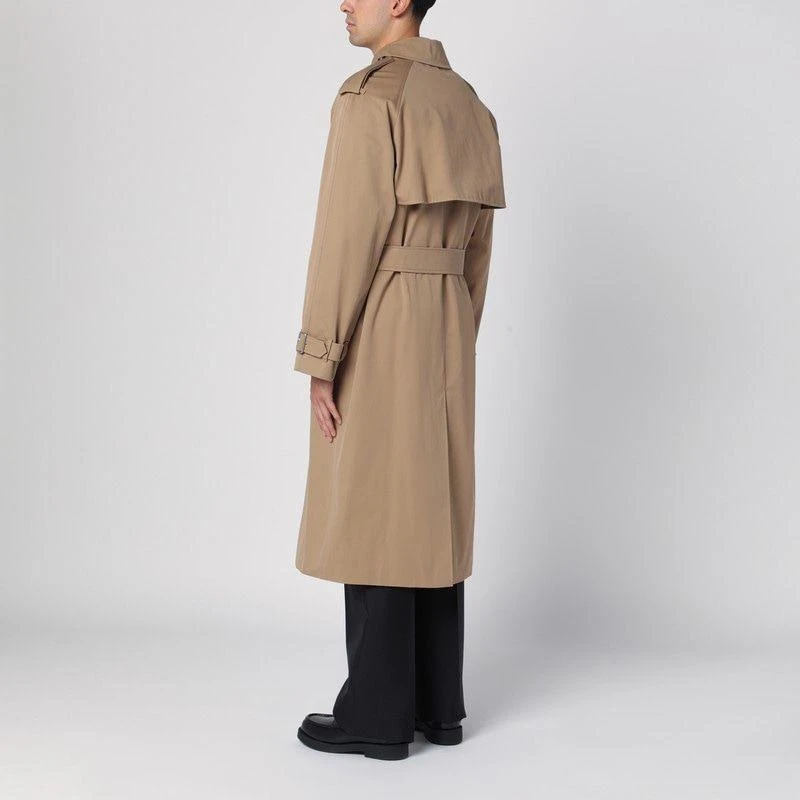 商品Burberry|LONG BEIGE GABARDINE TRENCH COAT,价格¥14527,第3张图片详细描述